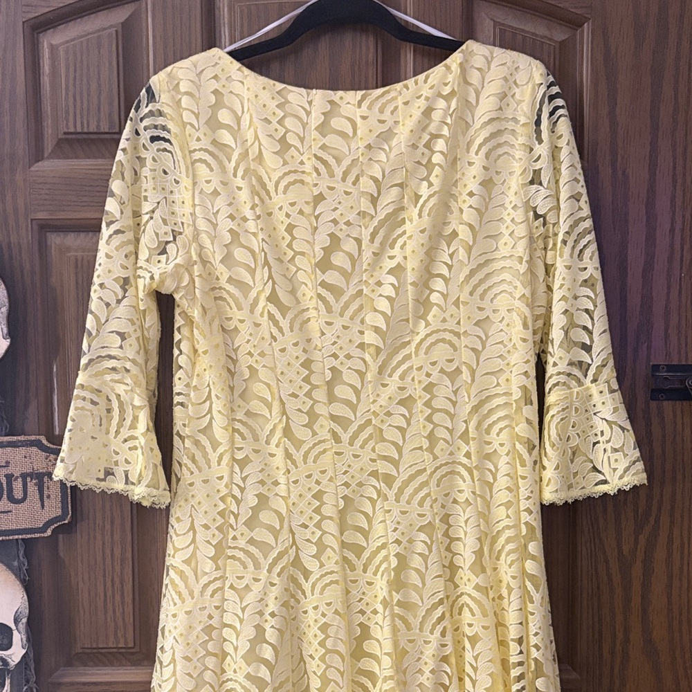 Rabbit Rabbit Rabbit Sunny Yellow Lace Dress - Picture 6 of 8